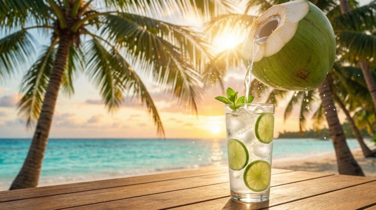 découvrez les bienfaits de l'eau de coco : une source naturelle d'hydratation, riche en minéraux essentiels et en propriétés bénéfiques pour la santé.