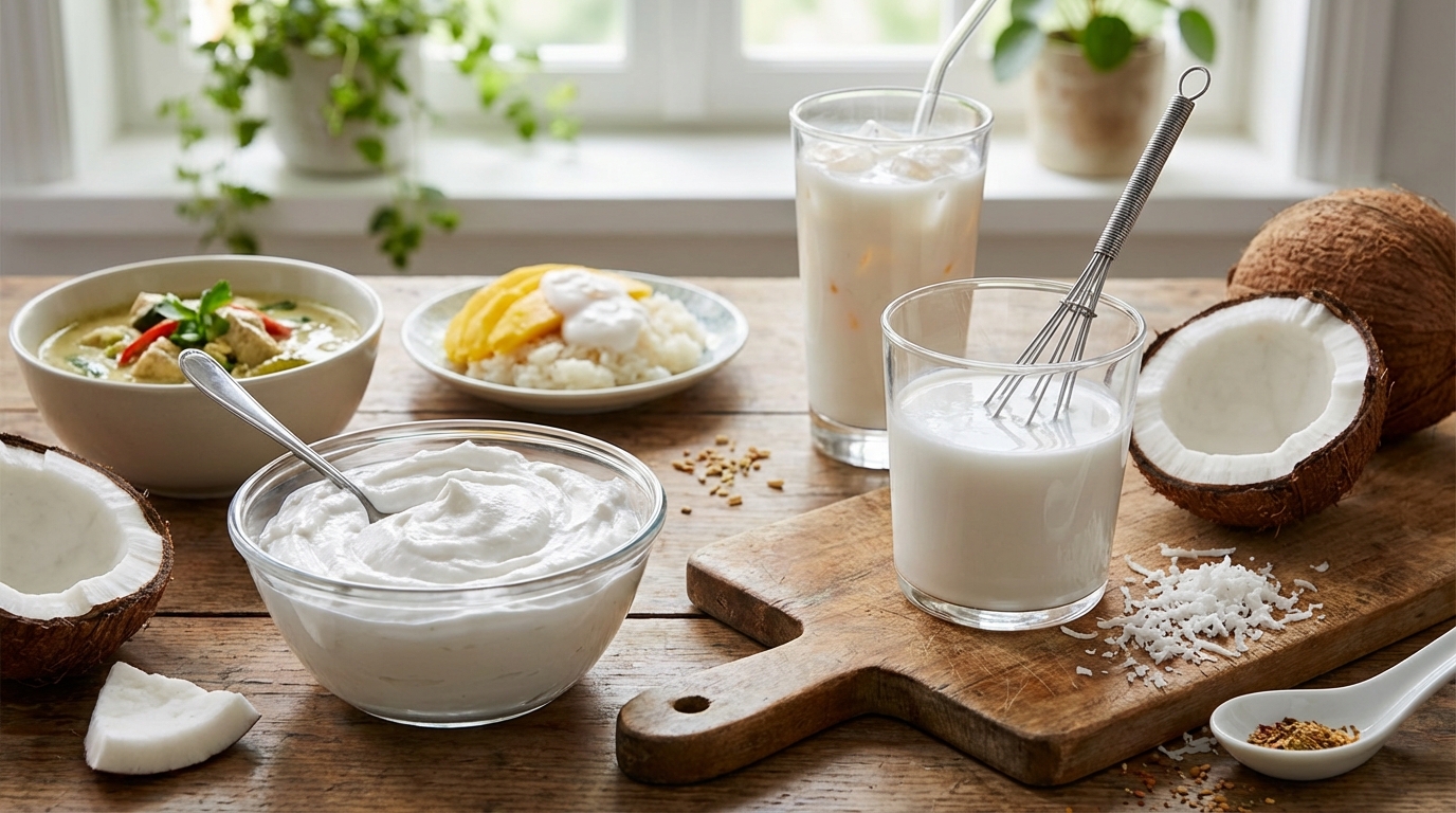 découvrez la différence entre la crème de coco et le lait de coco, ainsi que leurs utilisations culinaires pour sublimer vos recettes exotiques et savoureuses.