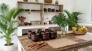 apportez une touche naturelle à votre cuisine avec notre collection d'ustensiles en noix de coco : bols, cuillères et accessoires décoratifs pour un style unique et écologique.