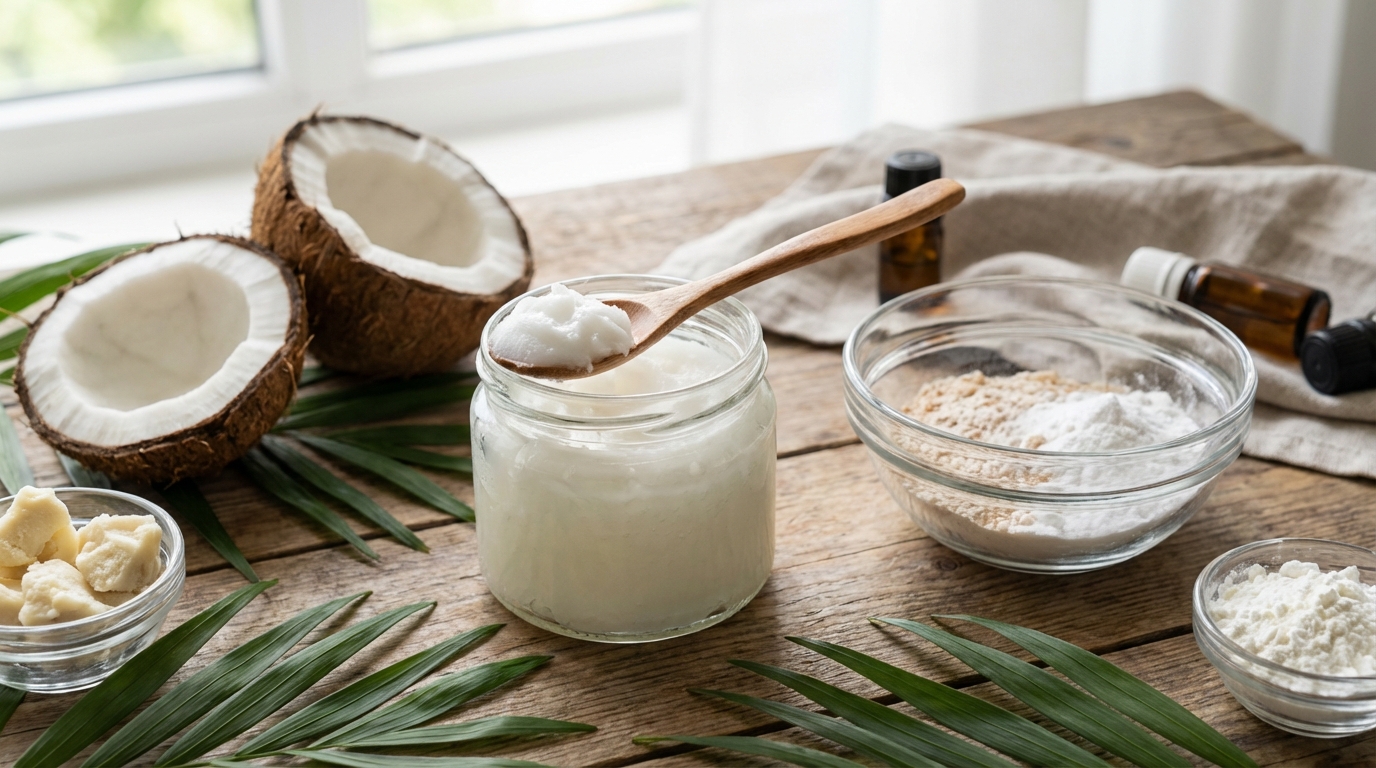 découvrez notre recette diy de déodorant naturel à l'huile de coco, sans aluminium, pour une protection saine et efficace au quotidien.