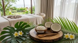 découvrez une recette maison facile et naturelle de gommage corps à la noix de coco pour une peau douce, exfoliée et nourrie en profondeur.