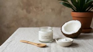 découvrez comment utiliser l'huile de coco comme crème de nuit pour une routine beauté minimaliste, naturelle et efficace. hydratation et éclat garantis au réveil.