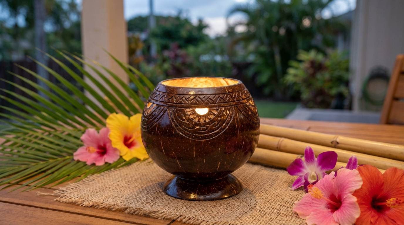 découvrez comment fabriquer une lampe en noix de coco pour créer une ambiance tropicale chaleureuse et naturelle dans votre intérieur.