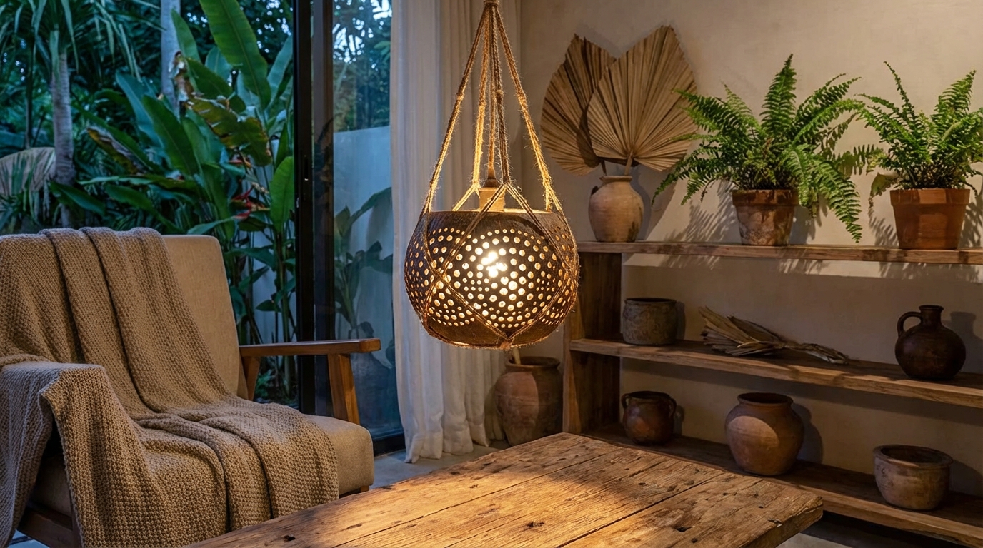 découvrez comment fabriquer une lampe d'ambiance tropicale unique en utilisant une noix de coco. un guide créatif pour une décoration exotique et chaleureuse.