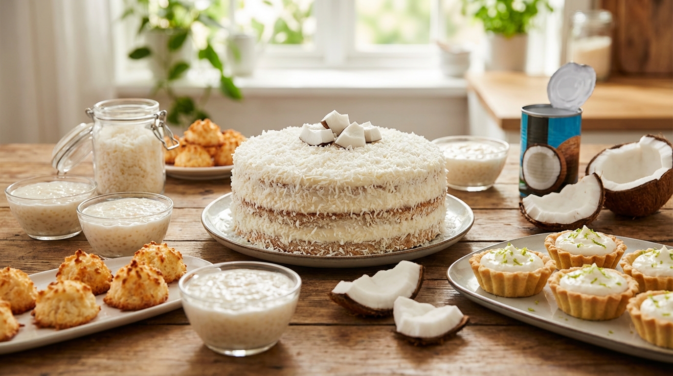 découvrez des recettes sucrées à la noix de coco gourmandes et faciles à réaliser : gâteaux moelleux, desserts exotiques et pâtisseries savoureuses pour toutes les envies.