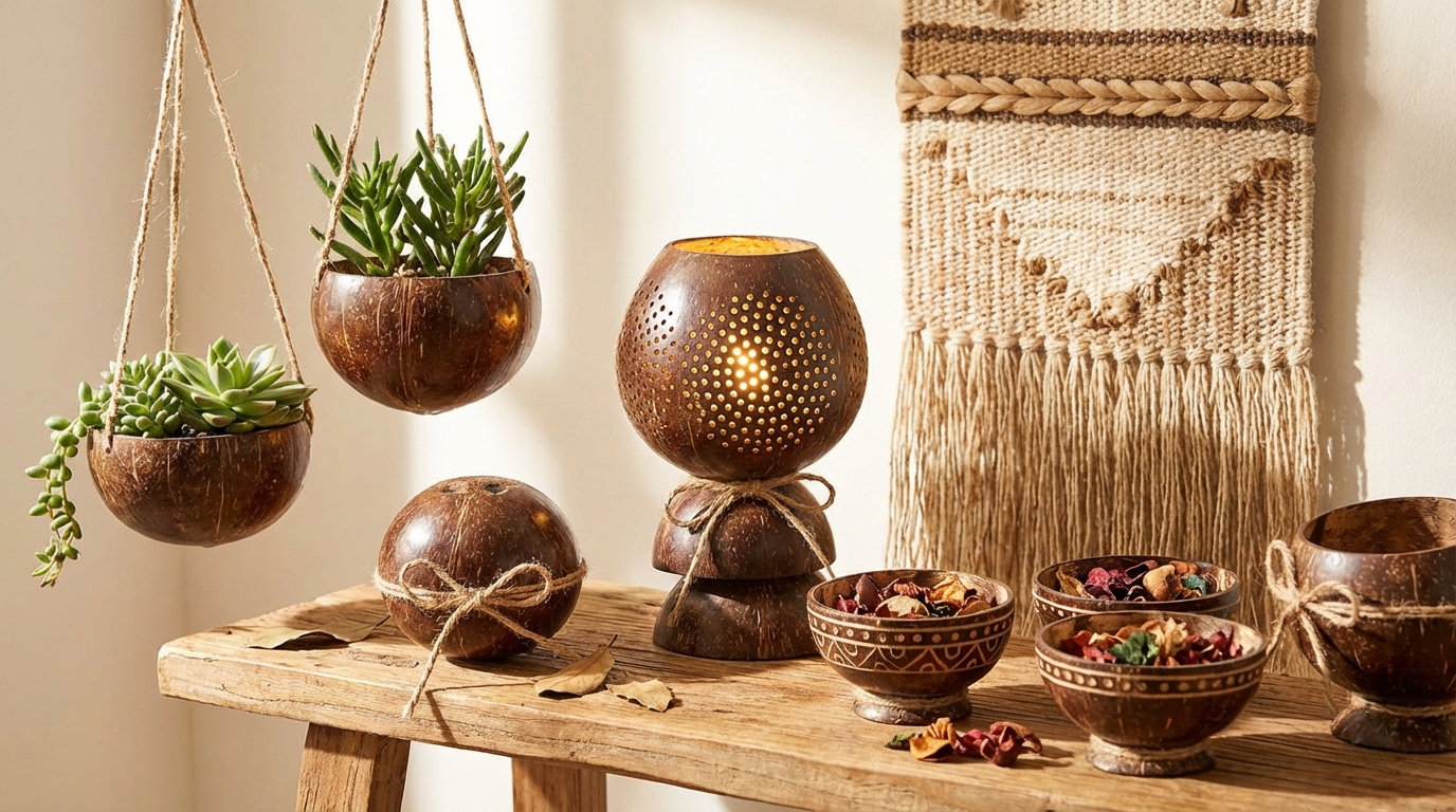 découvrez 10 projets zéro déchet créatifs pour recycler vos coques de noix de coco et adopter un mode de vie écologique et durable.