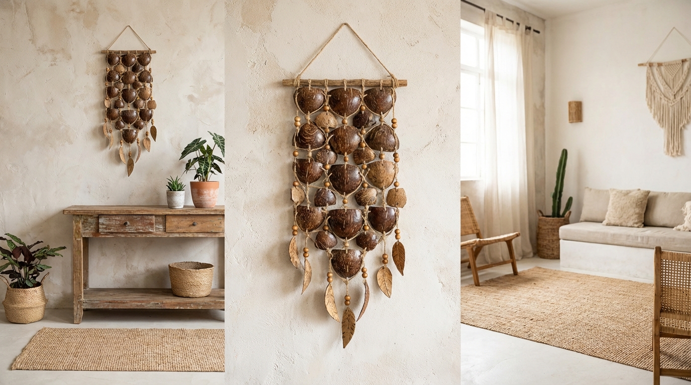 découvrez comment donner une seconde vie aux déchets de noix de coco en les transformant en objets déco uniques et écoresponsables grâce à l'upcycling.